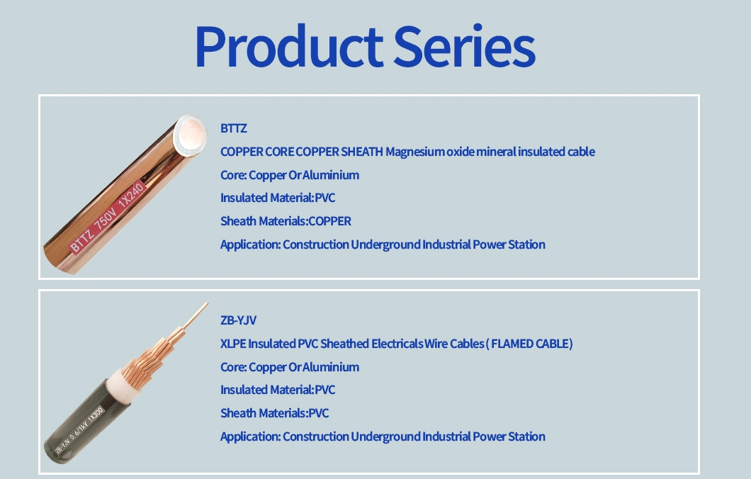 Multi Core XLPE Insulated PVC Sheathed Copper Conductor Flame Retardant Power Cable